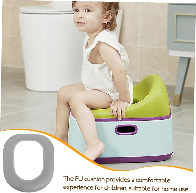 Toddmomy Toilet Ladder Pu Mat Boys and Girls Potty Training Seat Cover Washable Pad for Toddlers