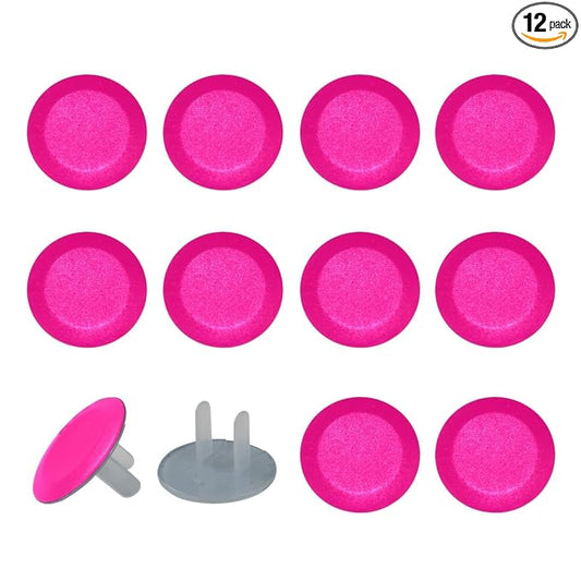 Pure Rose Pink Pattern Outlet Covers Baby Proofing Child Proof Plug Covers for Electrical Outlets Easy Install Outlet Plug Covers