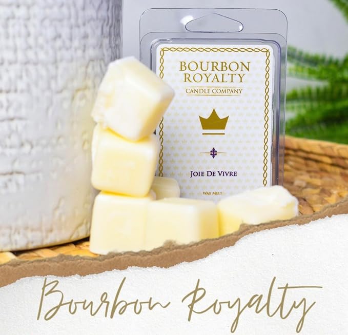 Bourbon Royalty Luxuriously Scented 2 Ounce Wax Mixer Wax Melt Cubes for Tart Burner, Vieux Carre, White