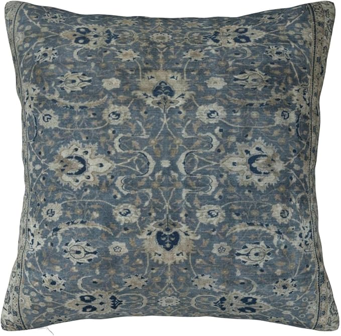 Antique Turkish Hereke Rug Print Pillow Covers Decorative Square Throw Pillowcase 18x18 Inch Couch Cushion Cover for Home Decor Living Room Bedroom College Dorm Bed Car Sofa
