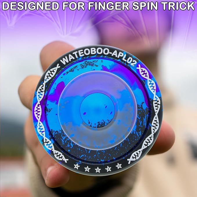 WATIEOBOO Professional Responsive Yoyo for Beginners & Adults - Durable, Extended Spin Time with Glove & 10 Replacement Strings