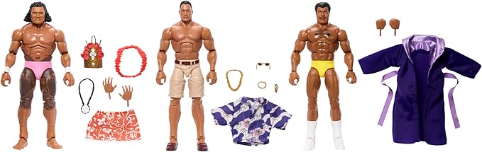 Mattel WWE Generation Maivia Legacy Elite Collection The Rock 3 Figure Pack