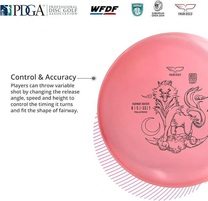 Yikun Professional Disc Golf GOU |Distance Driver |165-176g| Perfect for Outdoor Games and Competition