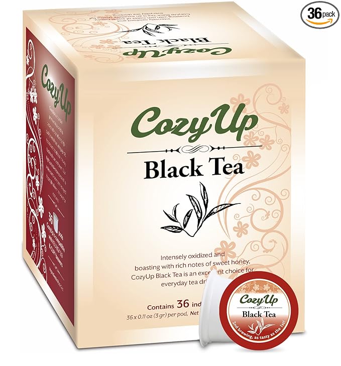 Cozy Up Black Tea K-Cup Pod, 36-Count, Compatible with Keurig Brewers