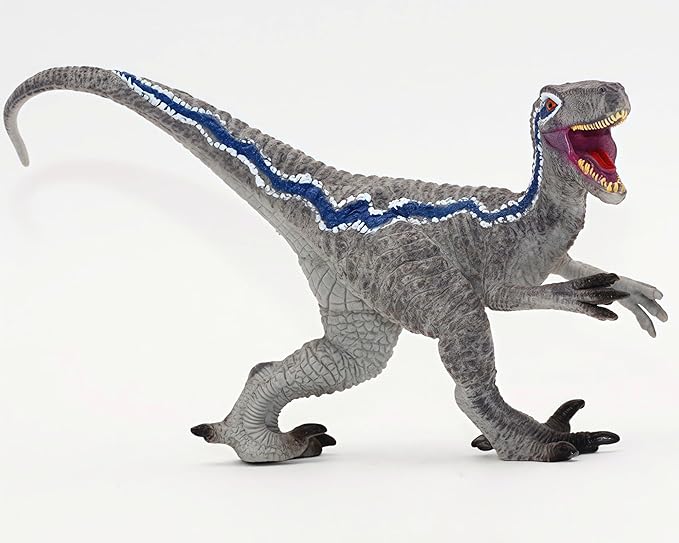 Gemini&Genius Velociraptor Action Figure Toy for Kids, Dinosaur Toy Figurine, Great Birthday Gift, Cake Topper, Role Play, Collection Dino for Kids