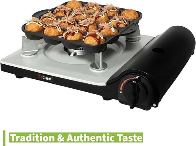 COOKKING - TAKOYAKI Nonstick Grill Pan/Cooking Plate, Made in Korea