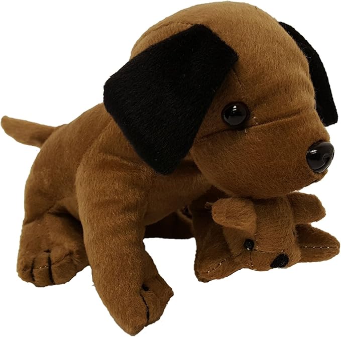 Plush Dogs and Cats Holding Their Babies (12 Dogs Holding Puppies)