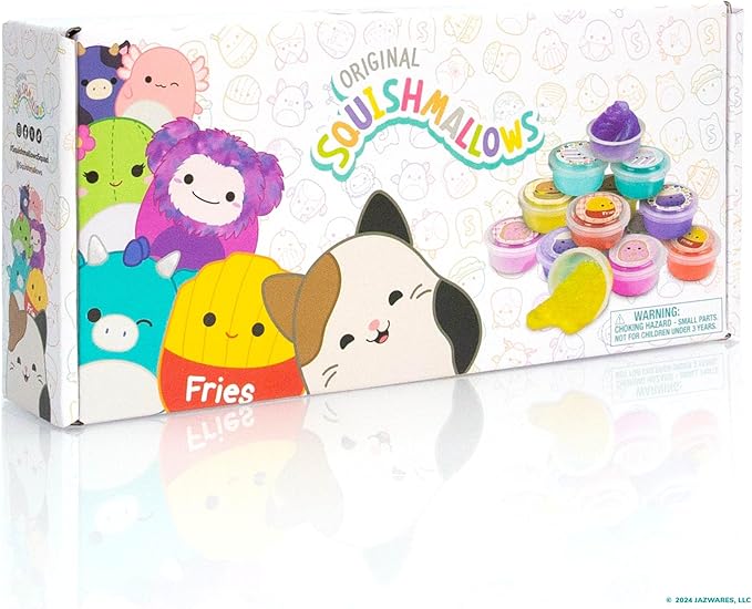 Original Squishmallows Ultimate Compounds Set, 25-Pack, Scented Glitter Slimes, Slime Party Favors for Kids, Slime Bulk, Kids Party Favors Goodie Bags, Mini Slime, Sludge Toys