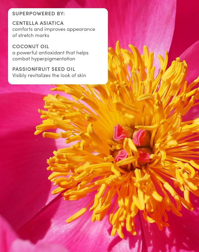 Evereden Petit Bouquet Belly Serum, 1.7 fl oz. | Clean & Vegan Women's Belly Oil for Pregnancy and Postpartum Maternity Skincare | Non-Toxic Stretch Mark Oil | Valentine Gifts for Women