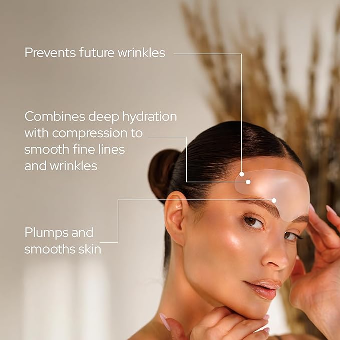 SiO Beauty BrowLift - Wrinkle-Smoothing, Medical-Grade Silicone Patches for Fine Lines on Forehead - Reusable Up to 10x - Cruelty-Free & Environmentally-Friendly Hydrating Beauty Patches - 1 Patch
