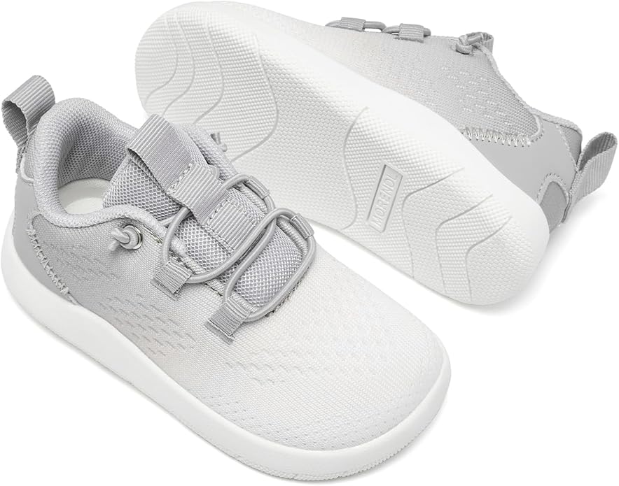 MORENDL Wide Toddler Shoes Baby Walking Shoes Girls Boys Zero Drop Minimalist Sneakers Slip On Tennis Shoe Breathable Naturally Flexible