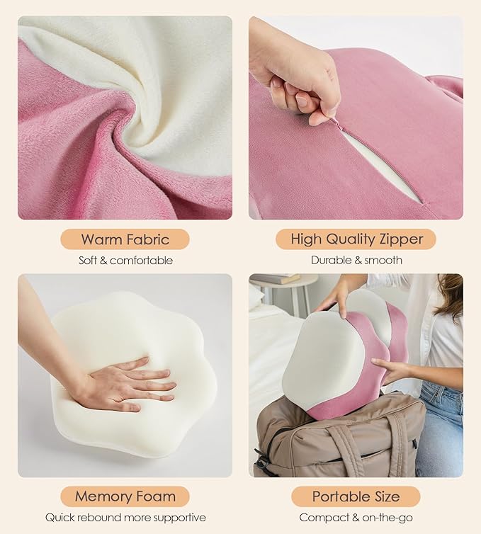 Pregnancy Pillows for Sleeping, Memory Foam Maternity Pillow Support for Back Belly HIPS, Adjustable Travel Wedge Pillow for Pregnant Women, Side Spleeping Pregnant Pillows with Velvet Cover