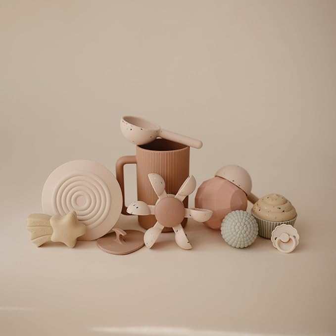 mushie Water Wheel Bath Toy | Toddler Sensory Toys for Bath & Play