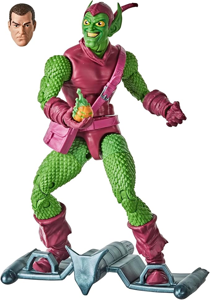 Hasbro Marvel Legends Series Spider-Man 6-inch Collectible Green Goblin Action Figure Toy Retro Collection
