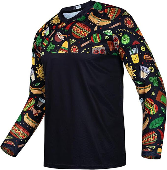 Weimostar Dirt Bike Jersey Youth Long Sleeve Off-Road Motocross Downhill Cycling t Shirt MTB Bicycle Biking Top for Boy Girl