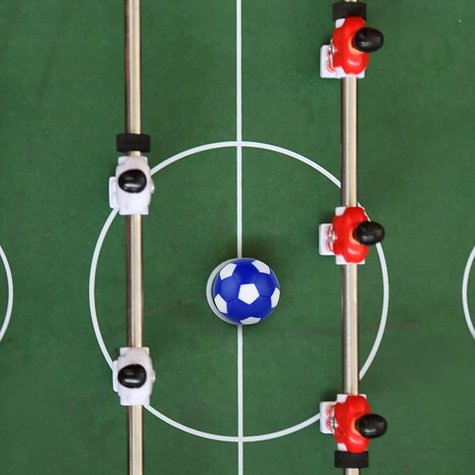 Coopay 12 Pieces 32mm Foosball Balls Table Multicolor Football Soccer Replacement Balls for Official Tabletop Game with a Black Drawstring Bag