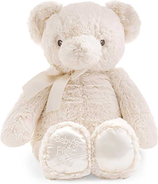 Bearington Baby's First Teddy Bear Plush, Creamy White, 12 Inch Creamy White Stuffed Animal
