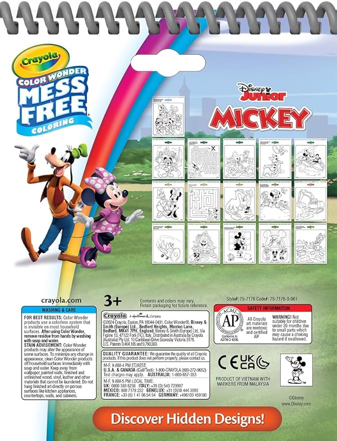 Crayola Disney Color Wonder Bundle (3 Pack), Stocking Stuffers for Kids, Toddler Mess Free Activity Pads & Markers, Disney Coloring Toys, Holiday & Christmas Gifts, 3+
