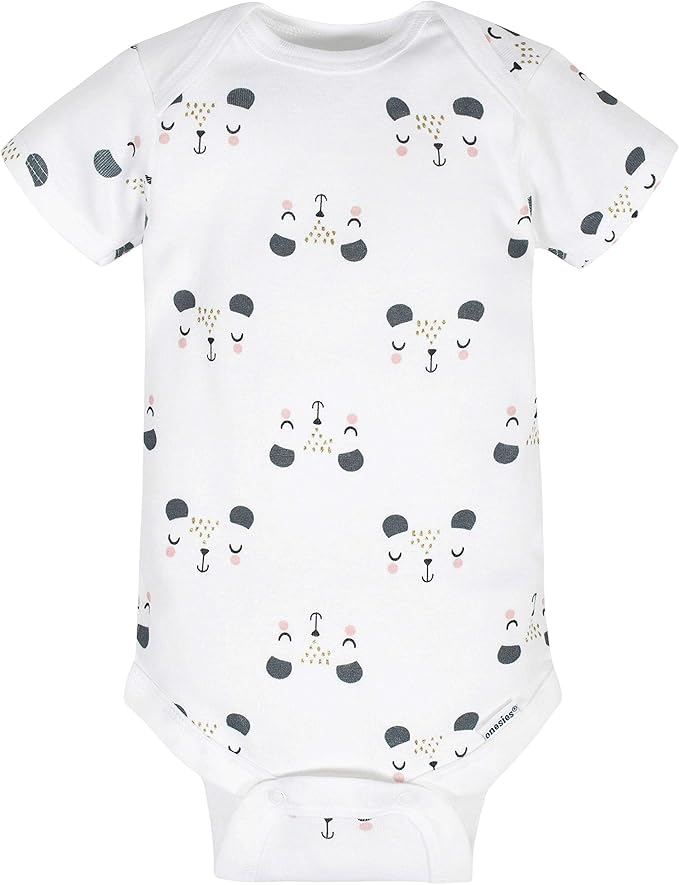 Gerber Baby Girls' 8-pack Short Sleeve Onesies Bodysuits