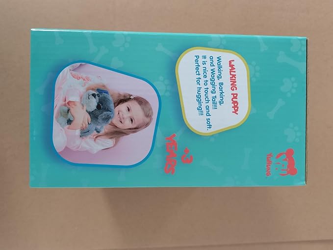 YH YUHUNG Walking and Barking Dog Toy Pet with Remote Control Leash Walking Puppy Toys for Kids Electronic Pets for Girls (Blue)