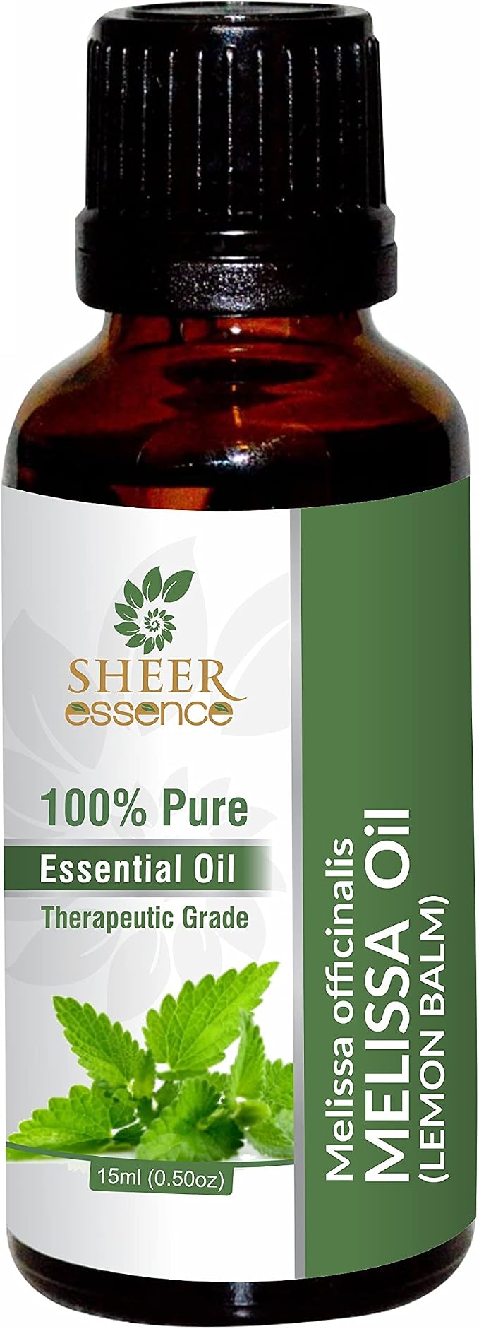 Melissa (Lemon Balm) Oil (Melissa Officinalis) Essential Oil 100% Pure Natural Undiluted Uncut Therapeutic Grade Oil 0.33 FL.OZ