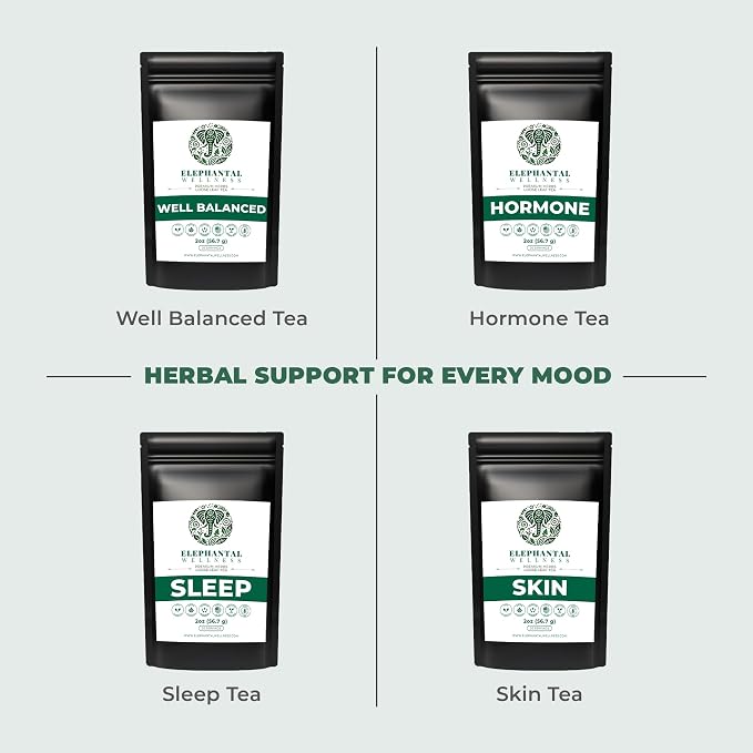 Elephantal Wellness Premium Detox Herbal Tea | Daily Liver, Kidney, Blood & Digestive Support with Turmeric, Milk Thistle, Dandelion & Burdock | Non-GMO, Handmade, Caffeine-Free Loose Leaf Blend - 4oz, 40 Servings