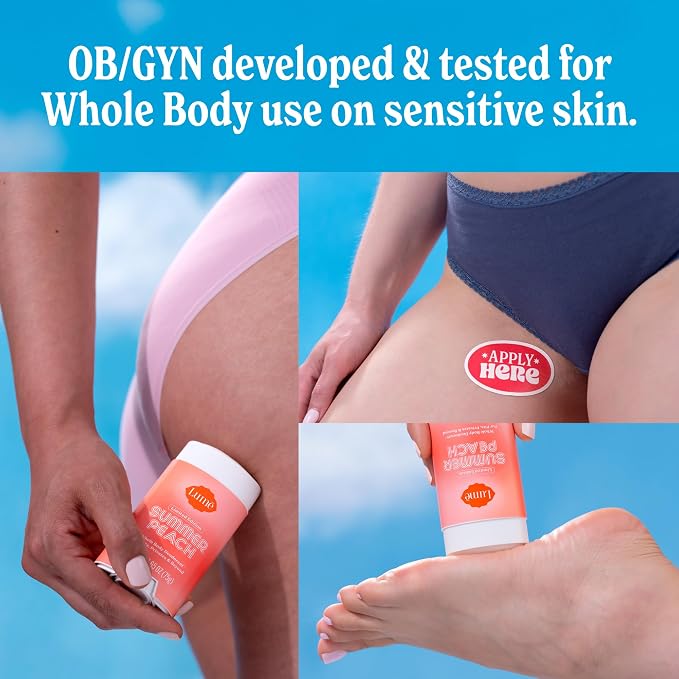 Lume Whole Body Deodorant - Smooth Solid Stick - 72 Hour Odor Control - Doctor Developed - Aluminum Free, Baking Soda Free and Skin Loving - 2.6 Ounce - Pack of 2 - (Summer Peach)