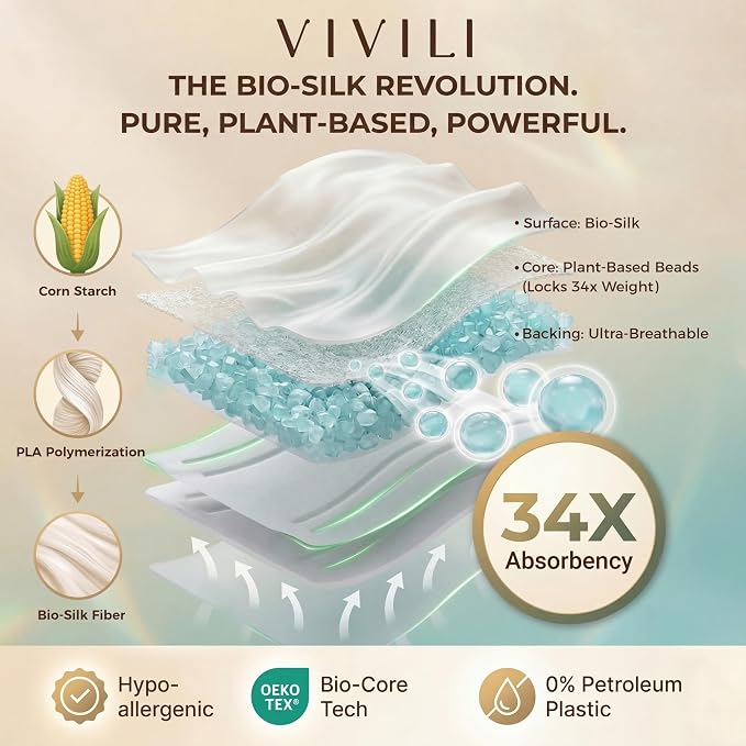 Ultra Thin Pads with Wings 9.5" Plant-Based for Sensitive Skin | 17x drier than cotton, pH-balanced plant-based pads. Invisible fit for leggings & activewear, unscented, sensitive skin, 40ct