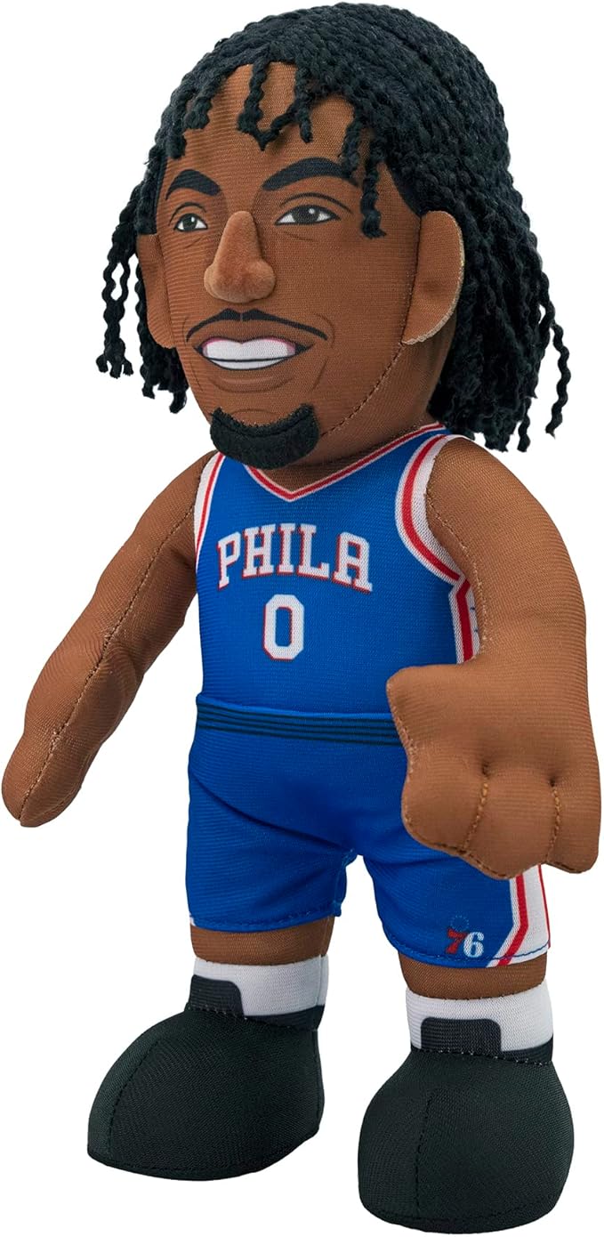 Bleacher Creatures Philadelphia 76ers Tyrese Maxey 10" Plush Figure- A Superstar for Play or Display