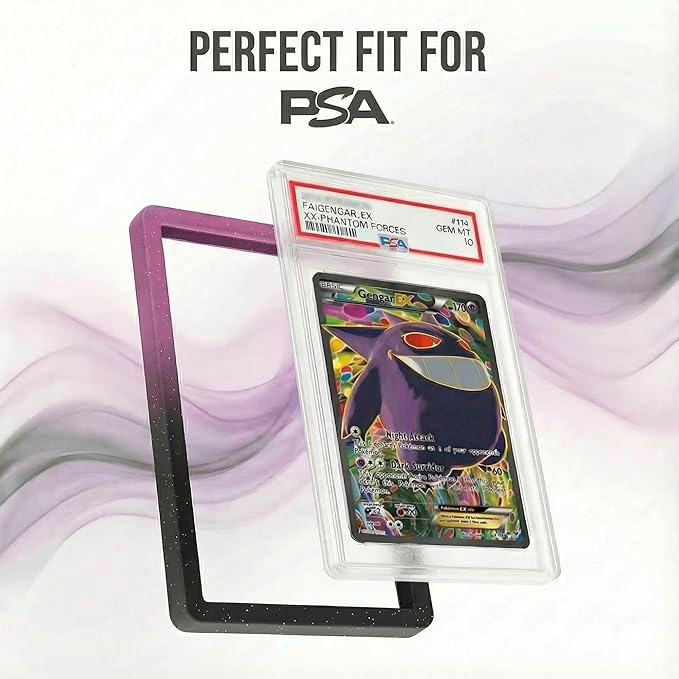 X PRO PSA Slab Protector - 12 Pack - Elemental Gradient Colors Included - Durable TPU Bumper Guards - Stackable PSA Slab Guards & Secure Graded Card Guard