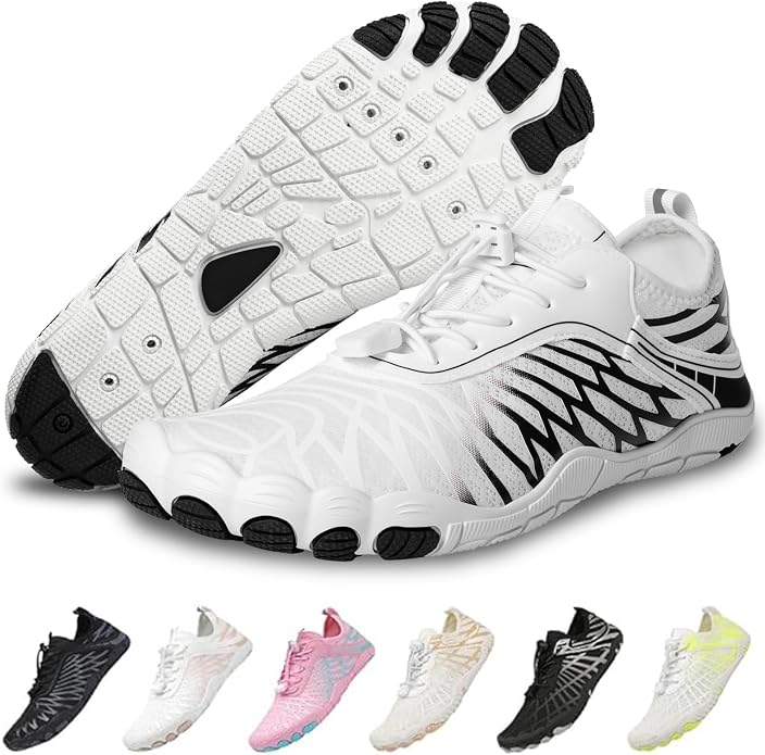 Barefoot Shoes for Women & Men, Grounded Walking Hiking Barefoot Shoes, Wide Toe Box Non-Slip Water Athletic Footwear, Comfortable Vitality Barefoot Footwear, Trail Running Sneakers Unisex