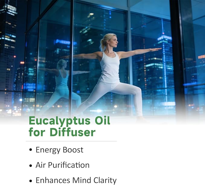 Eucalyptus Essential Oil, Mint Scent, Diffuser, Outdoor & Spray, 3.38 Fl Oz | Steam-Distilled. Invigorating, Clean Scent for Outdoor, Patio, Home & DIY Spray. Skin & Hair Care. Always Dilute Before Use