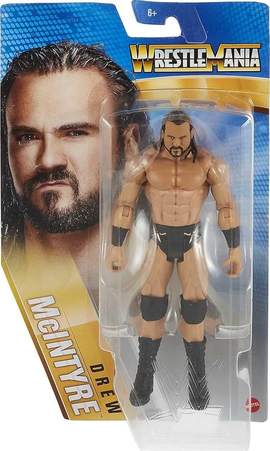 WWE Mattel Wrestlemania 37 Drew McIntyre Action Figure Posable 6 in Collectible and Gift for Ages 6 Years Old and Up
