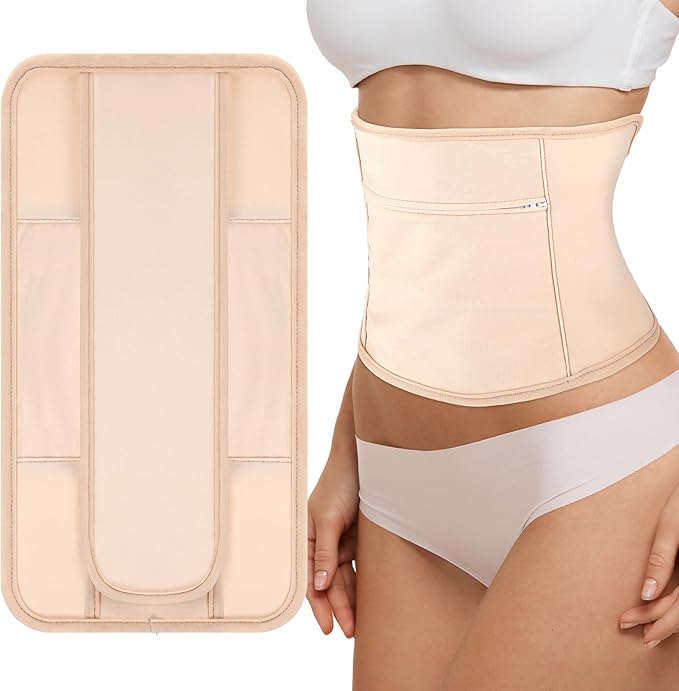 Kifmurase Castor Oil Pack Compress Wrap for Liver Detox, Soft Cotton Organic Castor Oil Wrap for Stomach, Reusable and Mess-Free, Improve Sleep and Digestion(Castor Oil Not Included)