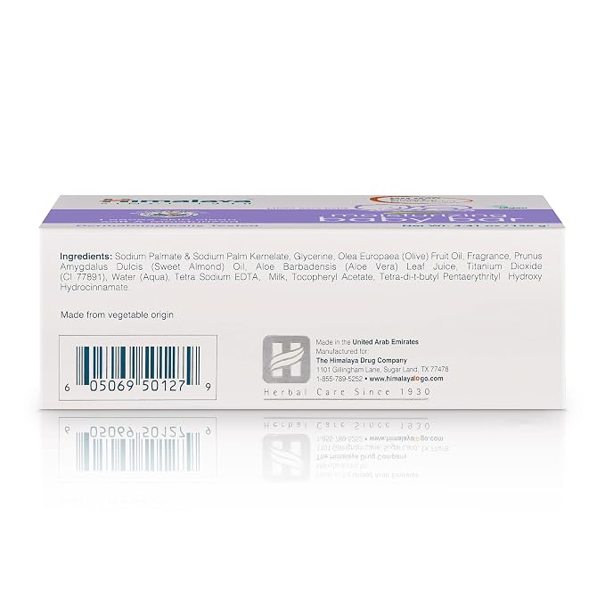 Himalaya Moisturizing Baby Bar with Olive & Almond Oils, 4.41 Ounce