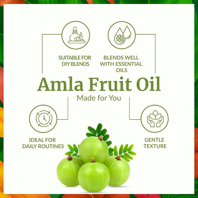 SVA Amla Oil 4oz (118ml) Premium Carrier Oil with Dropper for Hair Care, Hair Oiling, Scalp Massage, & Skin Care