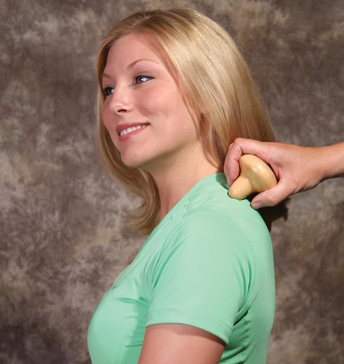 The Pressure Positive Co. Original Knobble Wooden Massage Tool – Ergonomic Trigger-Point & Deep-Tissue Pelief; Portable, Durable Wood Knob for Therapists & Self-Care Recovery