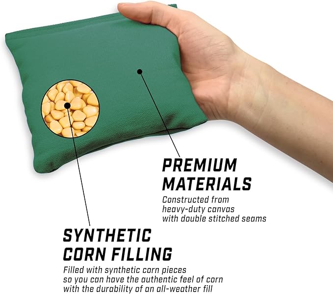 GoSports Cornhole Bean Bags Set of 4-16 Colors Available - Regulation All Weather, Mix and Match