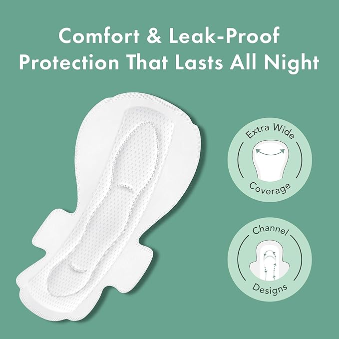 Rael Organic Cotton Cover Overnight Pads (20 Count) & Compact BPA-Free Plastic Applicator Tampons (Regular, 26 Count) Bundle
