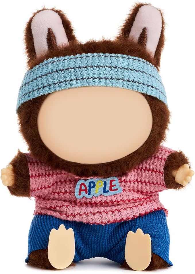 Clothes for 15/17cm Doll (No Doll), Fashion Outfit Set - Headband + Top + Pants, Cute Dress Up Accessories (Hiphop Boy)