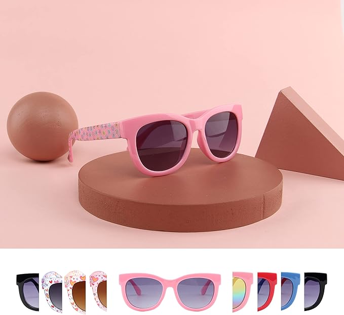 KENBO Kids Sunglasses for Girls UV Protection Toddler Sunglasses