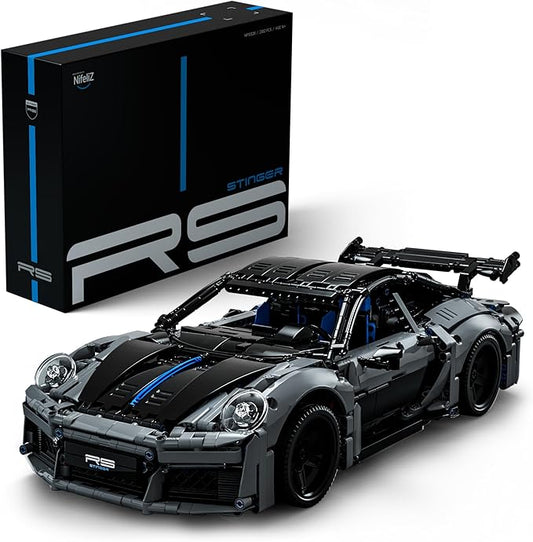Nifeliz Sports Car Stinger RS Model Toy, Collectible Building Toy for Adults, Display Model Set and Gift for Car Enthusiasts (2,362 PCS, NF10328)