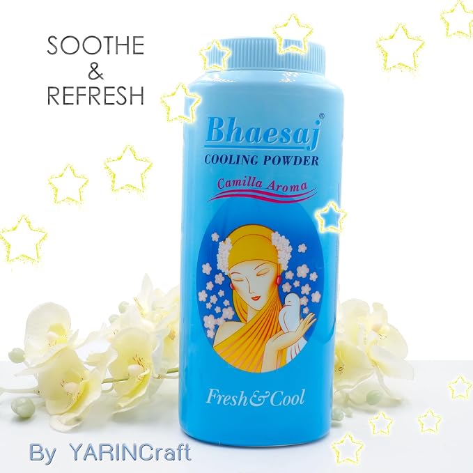Cooling Body Powder for Women 200g – Talc with Vitamin E & Calamine, Helps Keep Skin Dry, Reduces Friction, Fresh Scent, Daily Use
