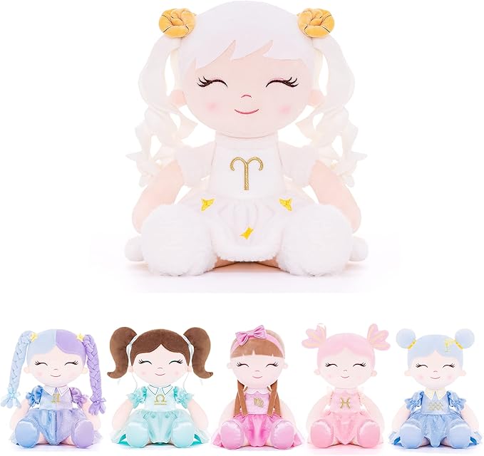 Baby Girl Gifts Plush Dolls Constellations Zodiac Doll Birthday Gift 17 inches Ariess