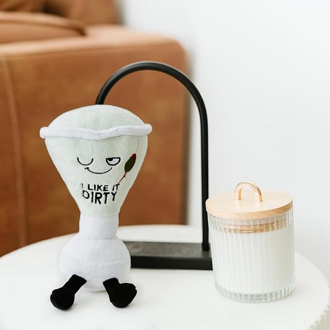 Martini Plushie - I Like It Dirty Sassy Drink Plush, Gift for Friends, Plush Toy for Gifting