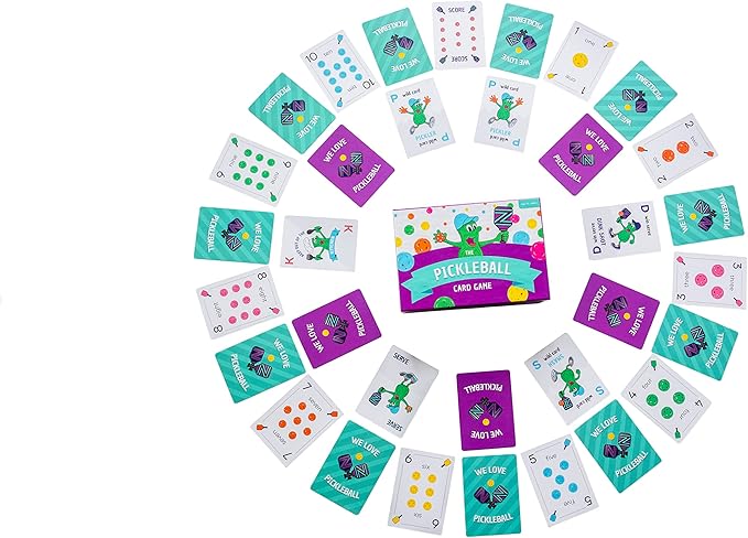 PCG Pickleball Playing Cards Game, Strategy, Luck, and Fun for Adults, 2 or 4 Players - Perfect for Family Game Nights, Card Games for Adults, Family, Couples, Deal and Dink Pickleball Card Game