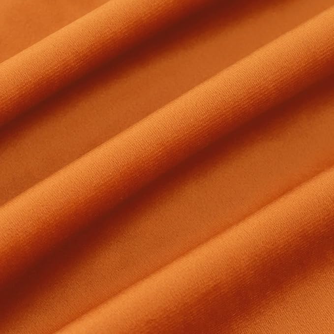 Velvet Orange Throw Pillow Covers 16”x16”Pack of 2 Soft Decorative | Square Cushion Covers for Couch Sofa Bed Livingroom Car Home Decor,40x40Cm
