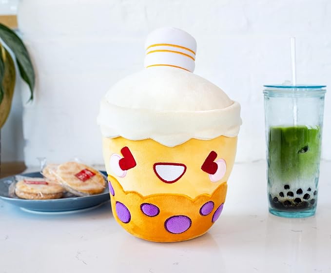 MochiOshis Boba Tea 10-Inch Character Plush Toy Mizuki Tapioshi | Plushie, Huggable Soft Stuffed Animal For Cuddling | Plush Figure Toy for Bubble Tea Lover | Officially Licensed MochiOshis Boba Plush
