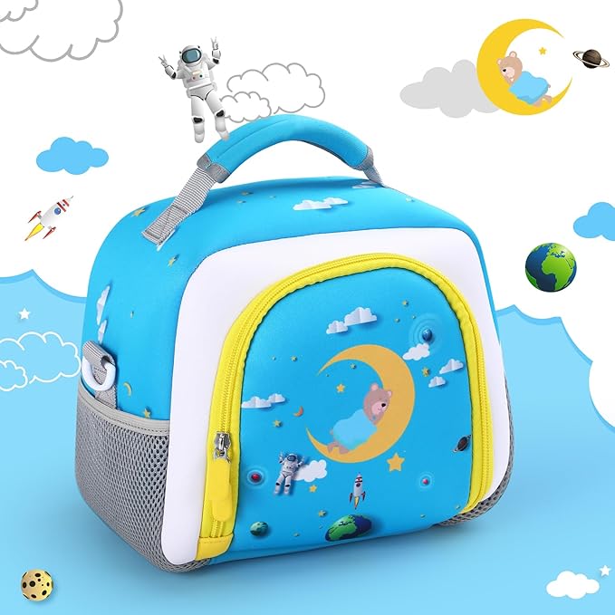 Carrying case Bag Compatible with Little Tikes Story Dream Machine Books Starter Set，Storage for Storybook, Audio Play, Character Travel Bag (Light Blue)