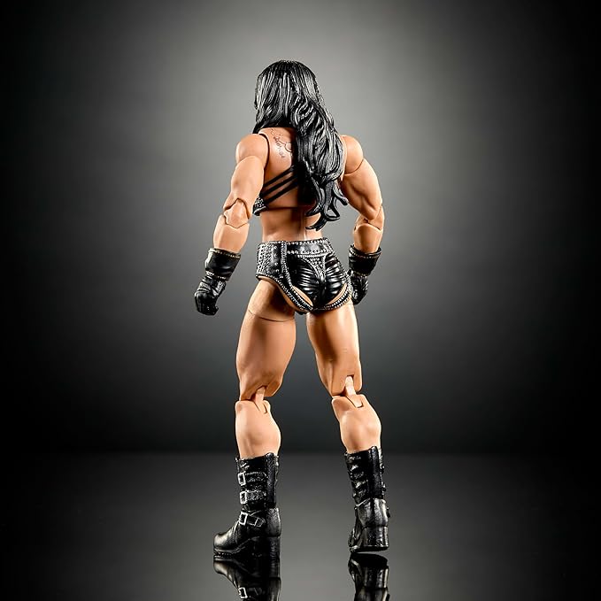 Mattel WWE Elite Collection Action Figure & Accessories, Premium Live Event Chyna Set, SummerSlam Series with Jesse “The Body” Ventura Build-A-Figure Parts